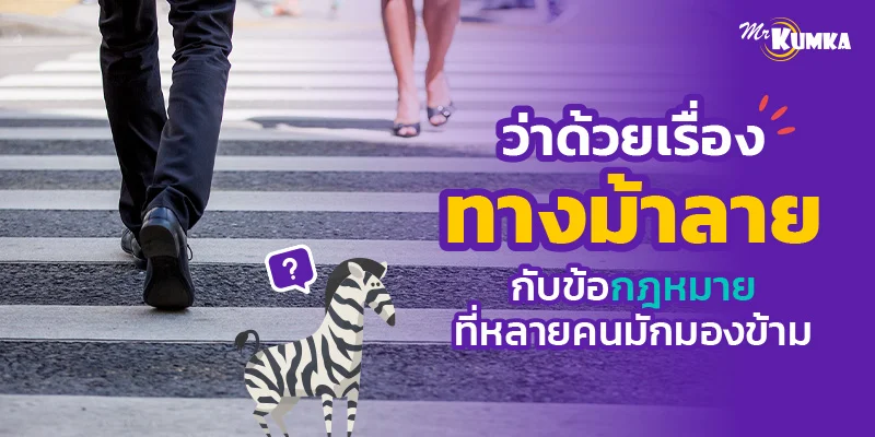 ว่าด้วยเรื่องทางม้าลาย กับข้อกฎหมายที่หลายคนมักมองข้าม